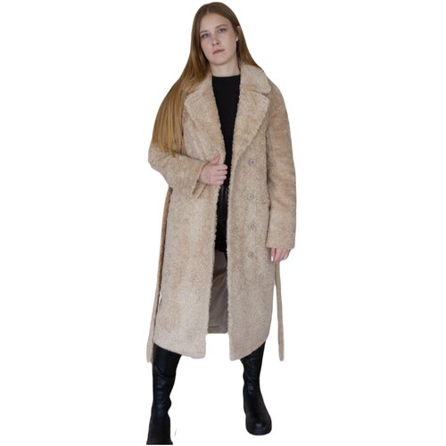 KR-215N Пальто женское бежевый Kristina Moda