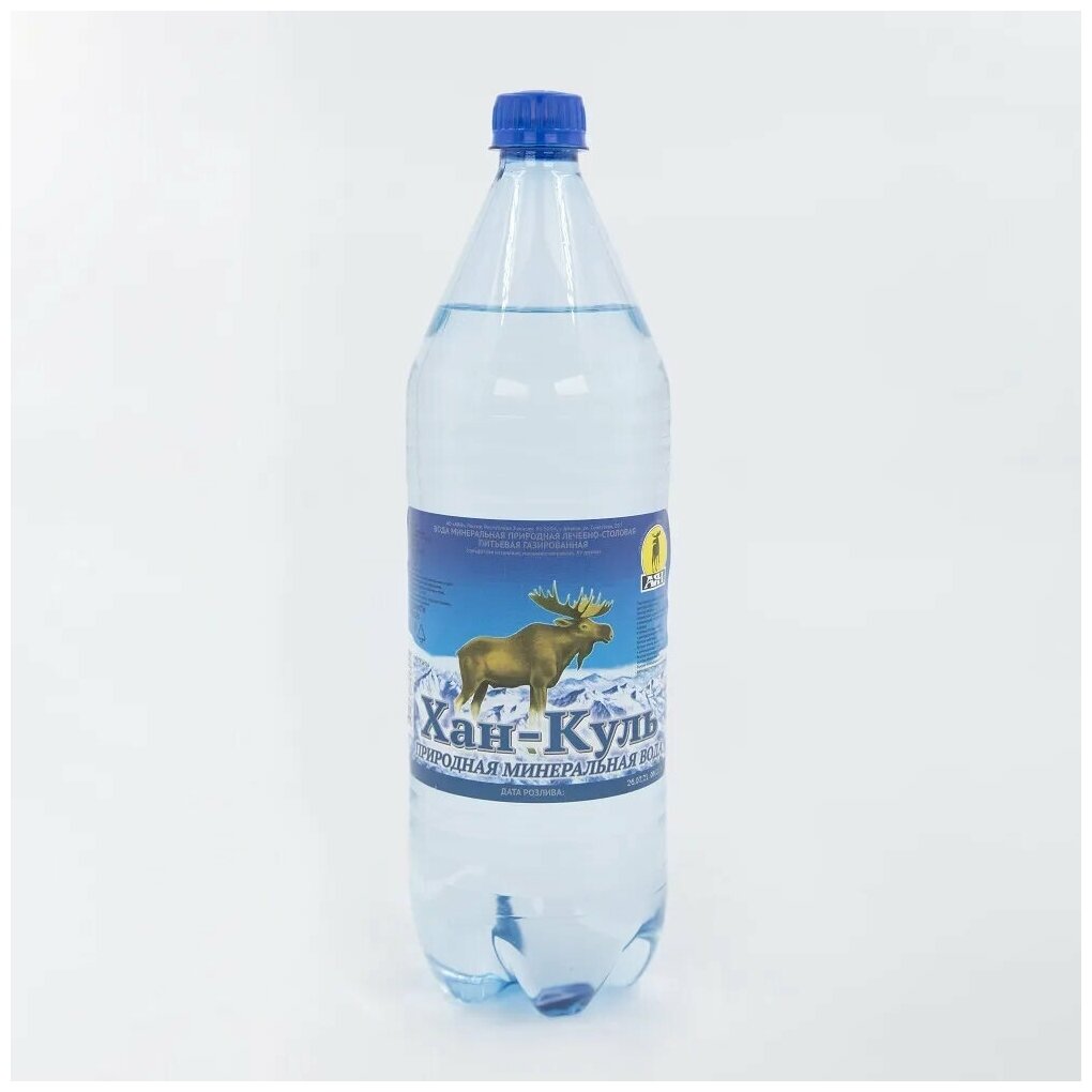 Вода минеральная Хан-Куль, природная, лечебно-столовая, питьевая, газированная, 6 шт. х 1,3 л - фотография № 4
