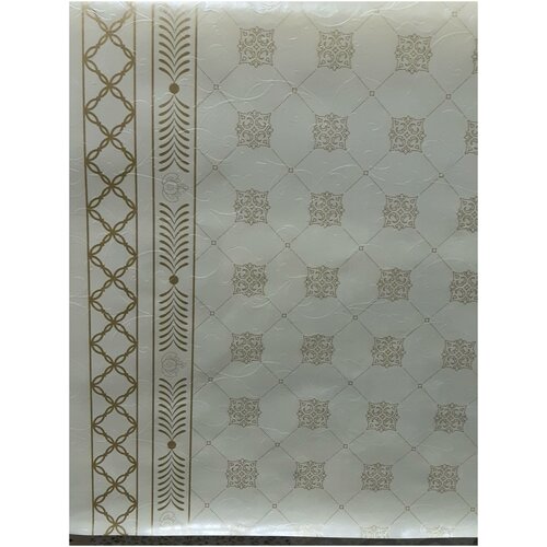 Клеенка столовая на нетканой основе Perla, отрез от рулона 1.4*3м, рисунок восточный.