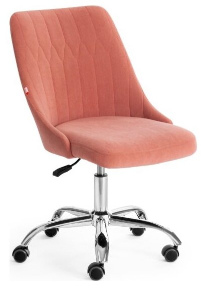 Кресло офисное Tetchair SWAN флок , розовый, 137