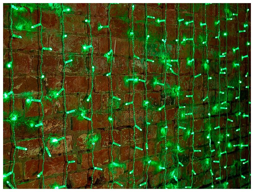 Гирлянда Neon-Night Светодиодный Дождь 2x1.5m 192 LED Green 235-304-6