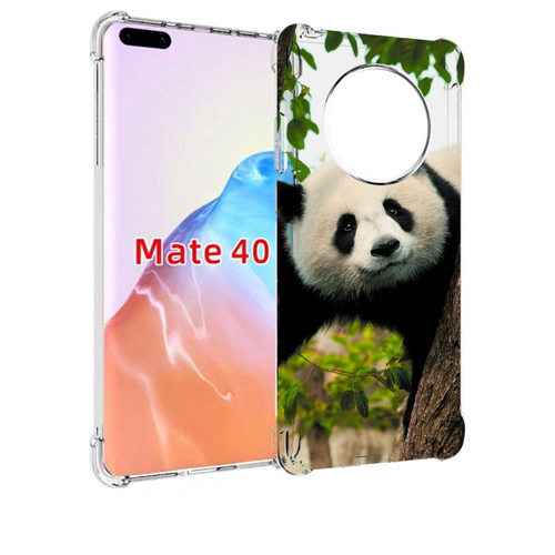 Чехол MyPads Панда-на-дереве для Huawei Mate 40 / Mate 40E задняя-панель-накладка-бампер
