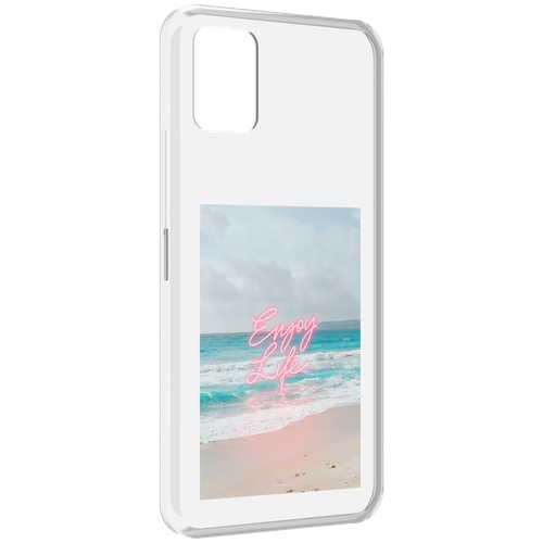 Чехол MyPads красивый пляж для Umidigi Power 5 задняя-панель-накладка-бампер