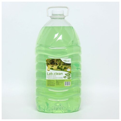 Жидкое мыло нежно-зеленое Чайное дерево и олива, ПЭТ 5л 9101425
