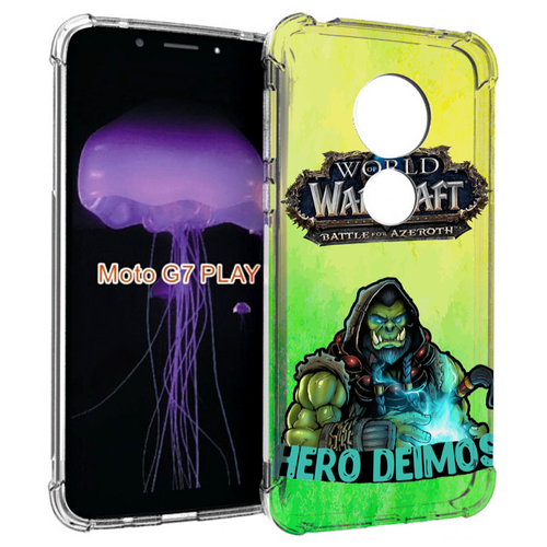 Чехол MyPads world-of-warcraft мужской для Motorola Moto G7 Play задняя-панель-накладка-бампер чехол mypads queen of pain dota 2 для motorola moto g7 play задняя панель накладка бампер