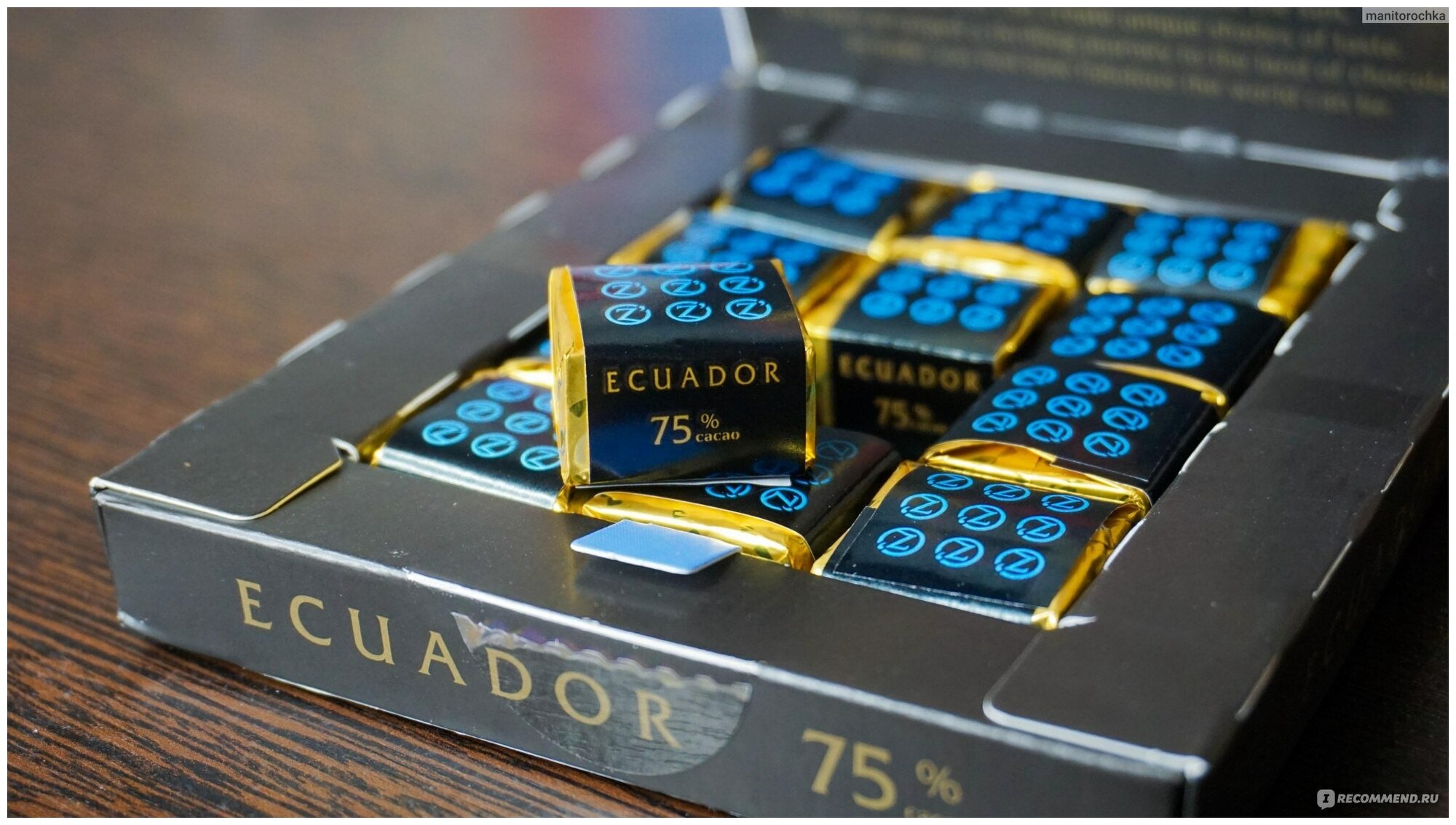 Шоколад O'Zera Ecuador горький порционный, 90 г, 6 шт. - фотография № 5
