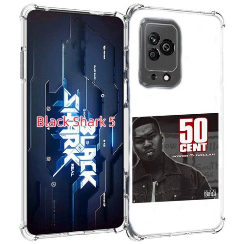 Чехол MyPads 50 Cent - Power Of The Dollar для Xiaomi Black Shark 5 задняя-панель-накладка-бампер чехол mypads 50 cent the payback для xiaomi black shark 5 pro задняя панель накладка бампер