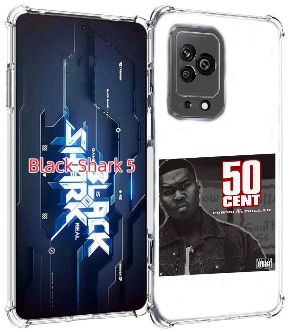 Чехол MyPads 50 Cent - Power Of The Dollar для Xiaomi Black Shark 5 задняя-панель-накладка-бампер