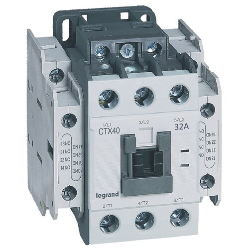 Контактор Legrand CTXз 40 3P 32A (AC-3) 2но2нз 230В AC 32a 3p nc cjx2 3201 ac contactor lc1 3201 380v 220v 110v 36v 24v