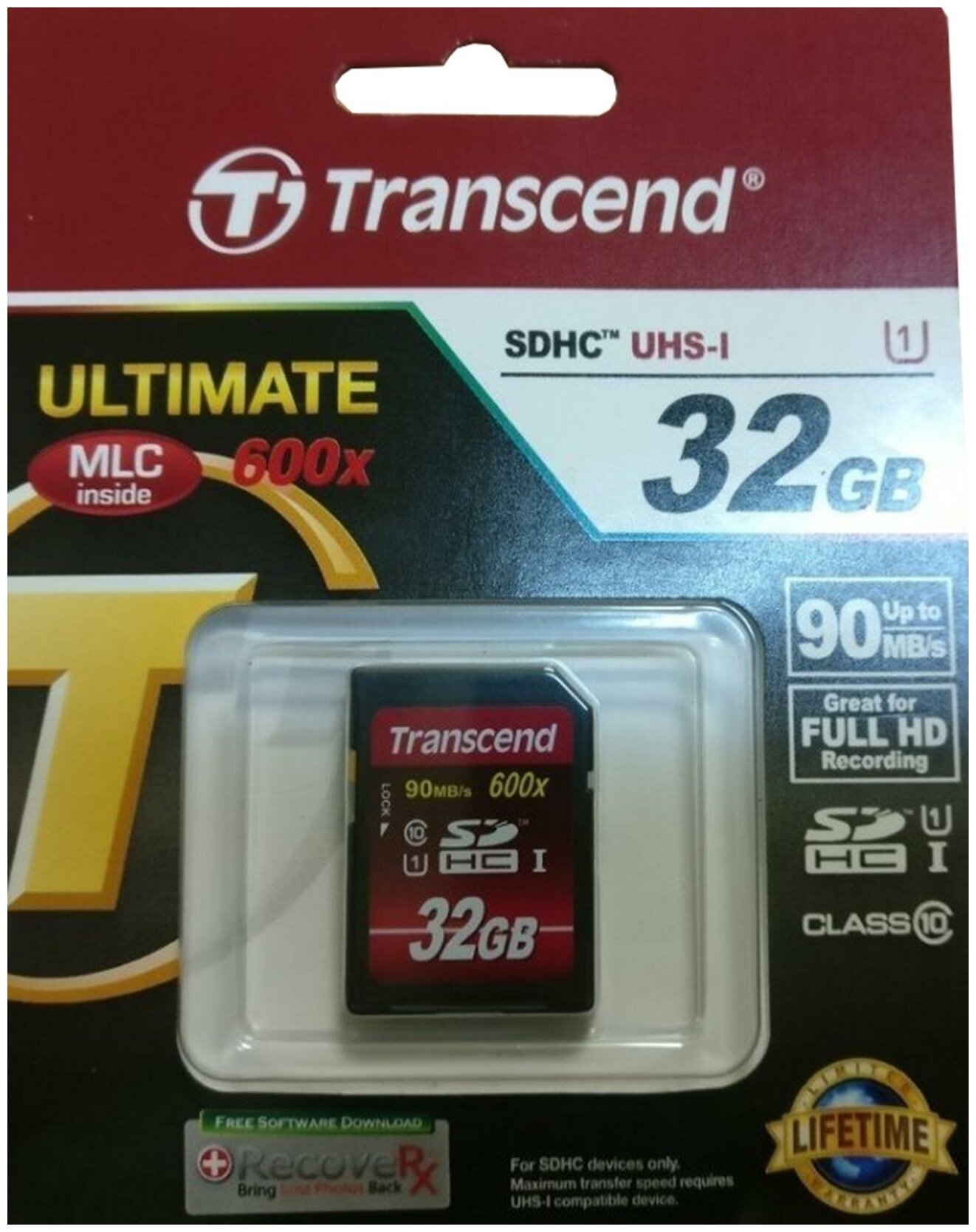 Карта памяти 32GB Transcend TS32GSDHC10U1 SDHC Class 10 UHS-I