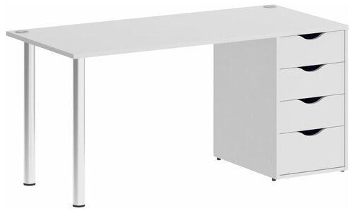 Стол письменный с тумбой Home Office Riva VR. SP-3-158.4 Белый 1580х720х750