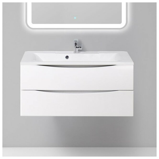 BelBagno Тумба с раковиной BelBagno Marino 100 bianco lucido, подвесная