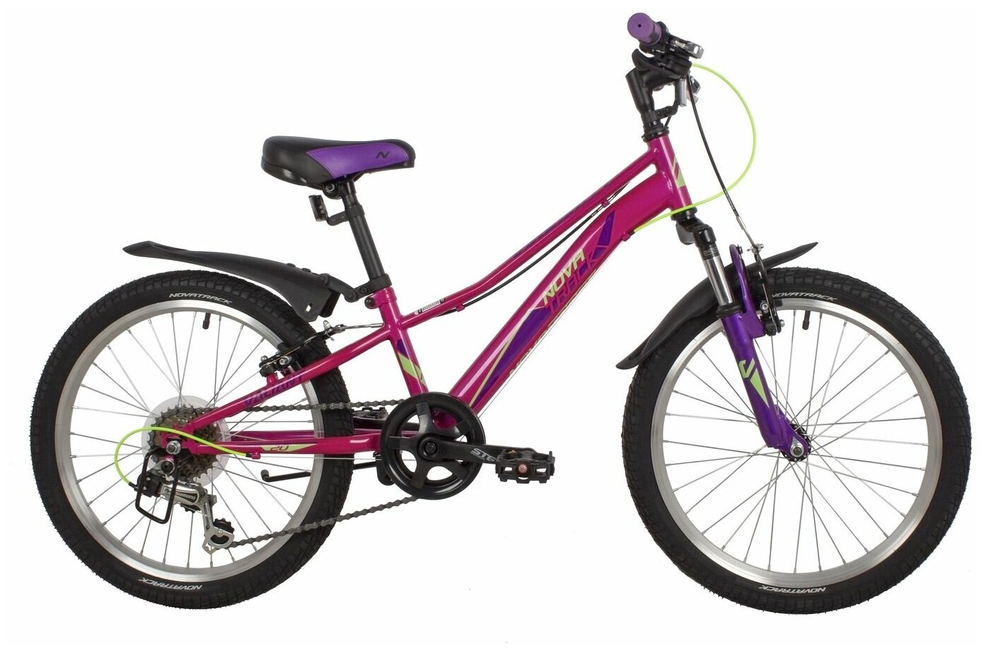 Подростковый горный (MTB) велосипед Novatrack Valiant 20 (2022) Фиолетовый