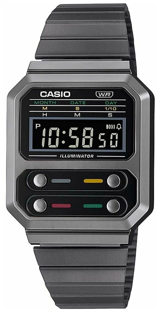 Наручные часы CASIO Часы Casio Vintage A100WEGG-1AEF, черный - фотография № 1