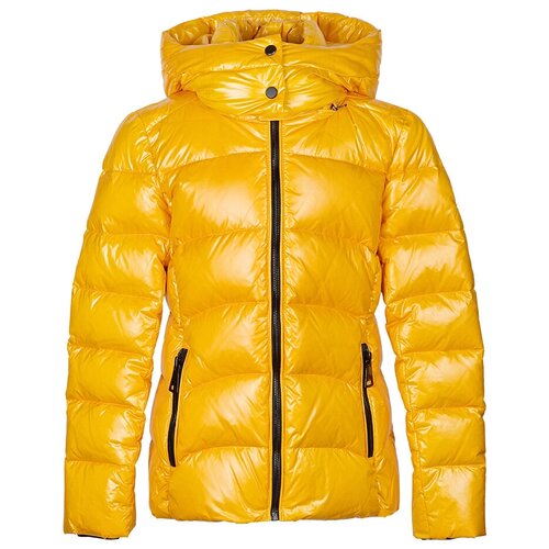 Куртка пуховая Tre Api для девочки Z2119/T_10M желтого цвета 12 лет желтого цвета