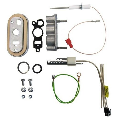 комплект электродов розжига и ионизации арт 8738901633 7736700560 Комплект смотрового отверстия с электродом розжига и ионизации GB 162 Buderus 8738901633