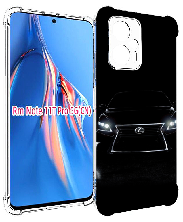 Чехол MyPads lexus лексус 1 мужской для Xiaomi Redmi Note 11T Pro / 11T Pro Plus / Poco X4 GT задняя-панель-накладка-бампер