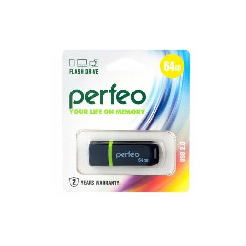 Perfeo USB 64GB C11 Black usb флешка perfeo 64gb c11 black pf c11b064