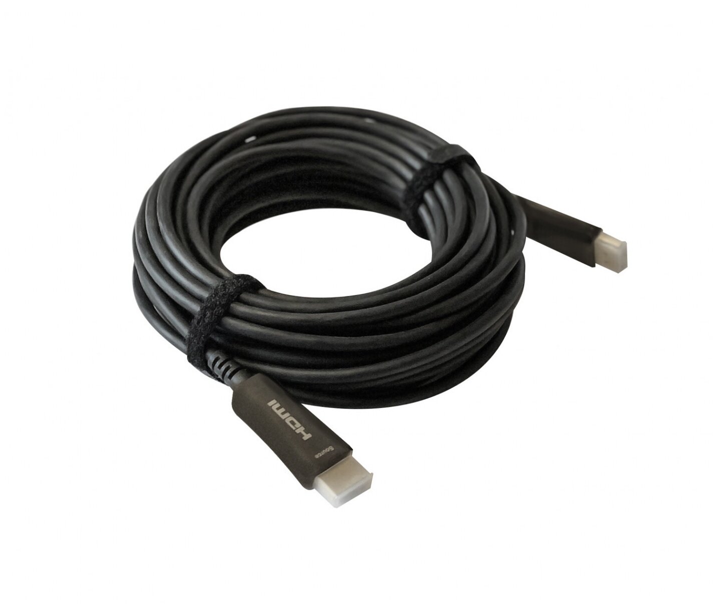 Кабель аудио-видео Digma HDMI 2.0 AOC, HDMI (m) - HDMI (m) , ver 2.0, 10м, GOLD, черный [bhp aoc 2.0-10]