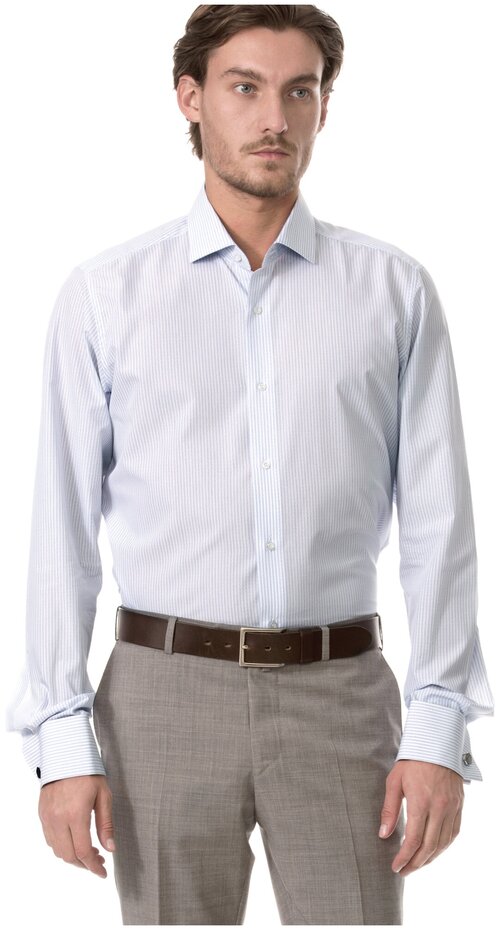 Рубашка Dave Raball, размер 42 188-194, голубой