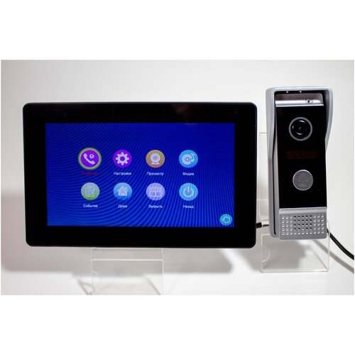 Wi-Fi видеодомофон Seon S-700-FHD-BLACK-10 с записью по движению в облако или на карту памяти, домофон в квартиру, в частный дом, видеозвонок
