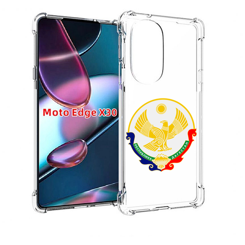 Чехол MyPads герб-дагестан-махачкала для Motorola Moto Edge X30 задняя-панель-накладка-бампер