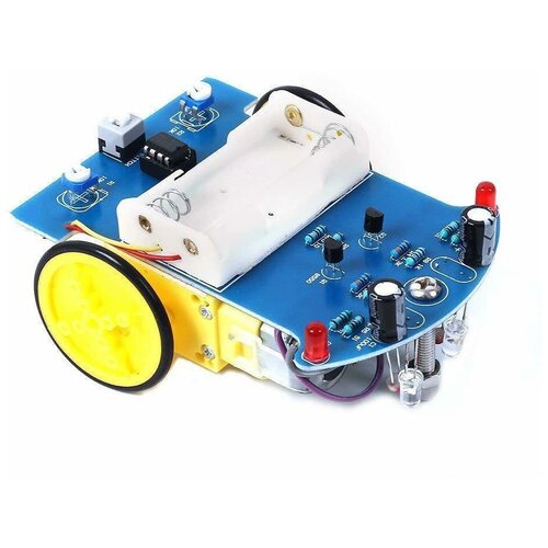 фото Arduino набор для сборки 2wd робота "d2-5" 2 мотора dc3-5в , 2 колеса, платформа (у) 9v