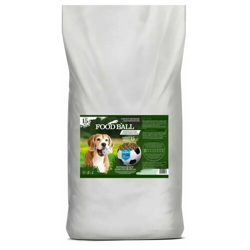 FOOD BALL сухой корм для взрослых собак средних и малых пород со вкусом Индейки 15кг