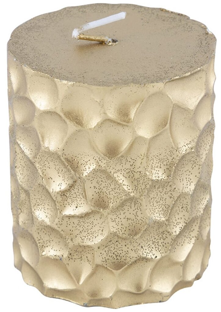 Свеча Deco Christmas "Iceberg" 80*65 мм золотая