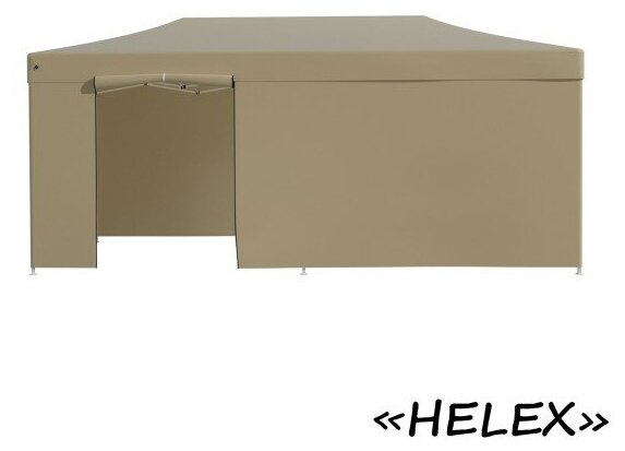 Helex Тент-шатер быстросборный Helex 4362 3x6х3м полиэстер бежевый - фотография № 9