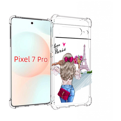 Чехол MyPads Парижанка женский для Google Pixel 7 Pro задняя-панель-накладка-бампер