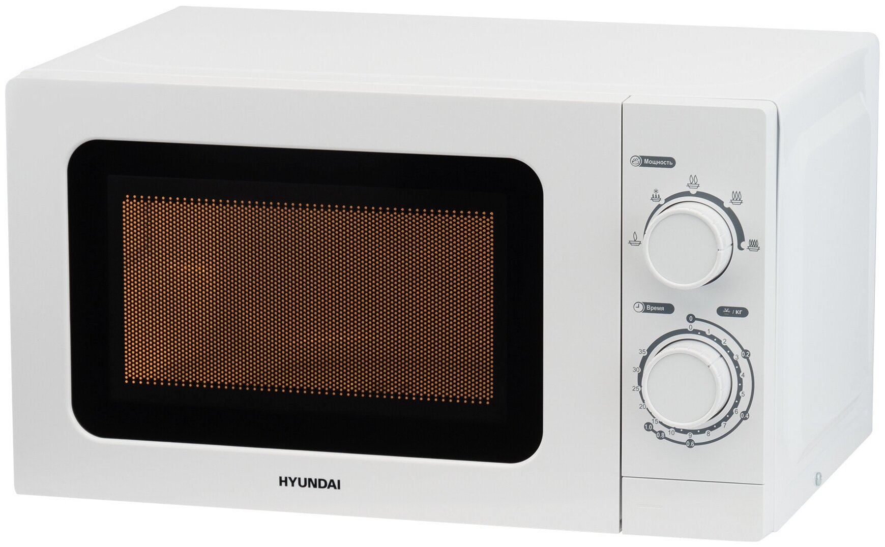 Микроволновая печь Hyundai HYM-M2064 белый (плохая упаковка) - фото №1