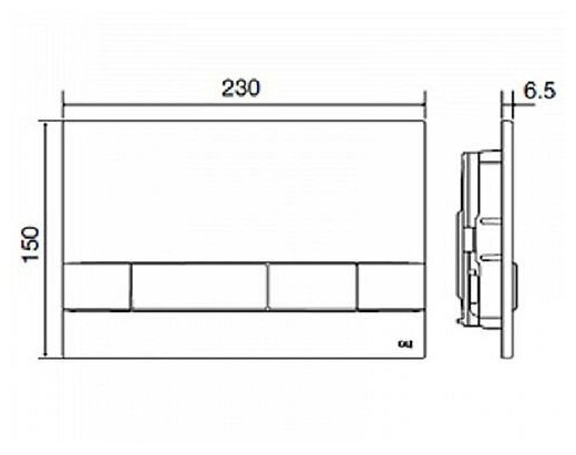 Кнопка смыва Oli Narrow OLIpure 148301 - фотография № 4