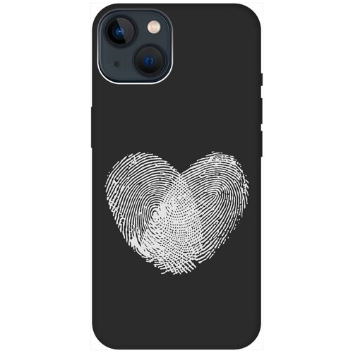 Силиконовый чехол на Apple iPhone 14 Plus / Эпл Айфон 14 Плюс с рисунком Lovely Fingerprints W Soft Touch черный силиконовый чехол на apple iphone 14 эпл айфон 14 с рисунком lovely fingerprints