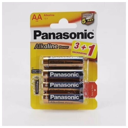 Батарейка Panasonic Alkaline Power LR6 (4*Вl) (CDS) (48/240)