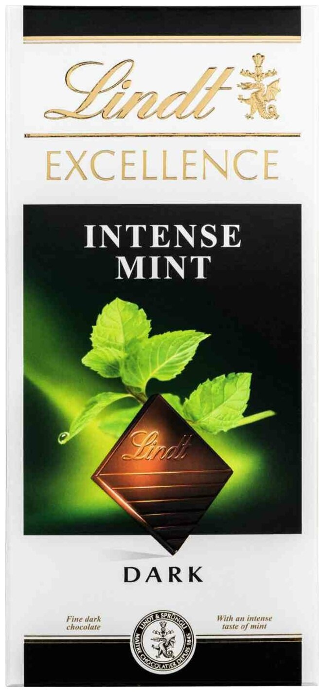 Шоколад Lindt Excellence темный с мятой — купить в интернет-магазине по ...