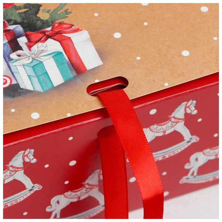 Складная коробка подарочная «Новый год», 31 × 24,5 × 9 см