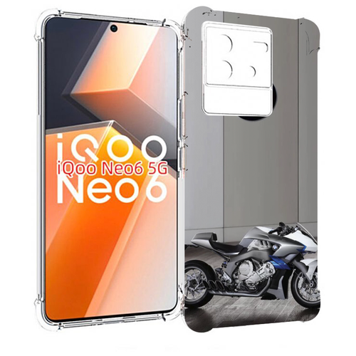 Чехол MyPads бмв мотоцикл для Vivo iQoo Neo 6 5G задняя-панель-накладка-бампер