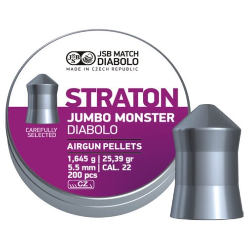 Пули для пневматики JSB Jumbo Monster Straton 5,5мм 1,645г (200шт)