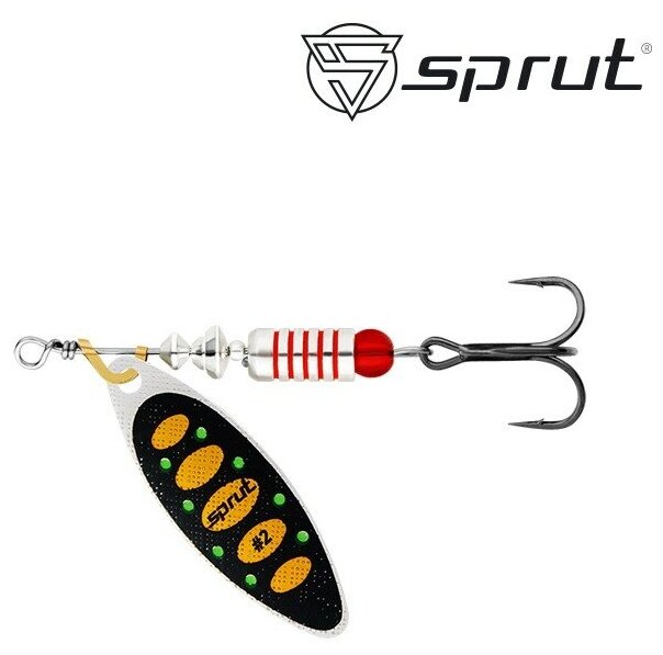 Блесна Sprut Atra Spinner №2 7.5г/SBKO