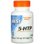 Doctor's Best, 5-HTP, 5-гидрокситриптофан, 100 мг, 60 вегетарианских капсул - изображение