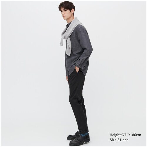 Брюки Uniqlo, размер 29inch, черный