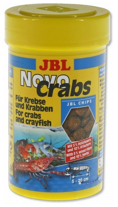 Сухой корм для ракообразных JBL NovoCrabs, 250 мл, 123 г - фотография № 3