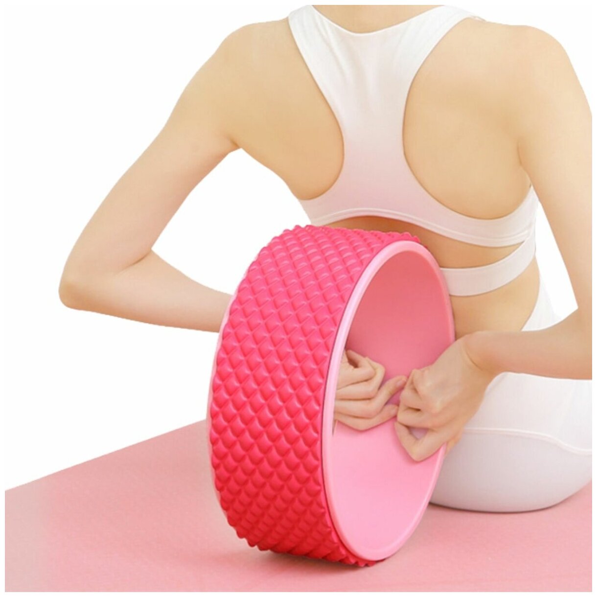 Колесо для йоги, цвет розовый, 32x12 см, Atlanterra AT-RLY1-02