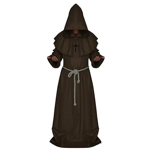 Костюм монаха коричневый, L костюм монаха красный l