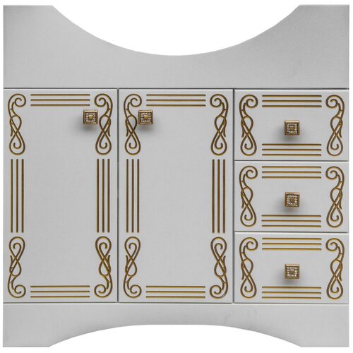 Комплект мебели для ванной ДаниэлаАква Ариэлла 80 Патина