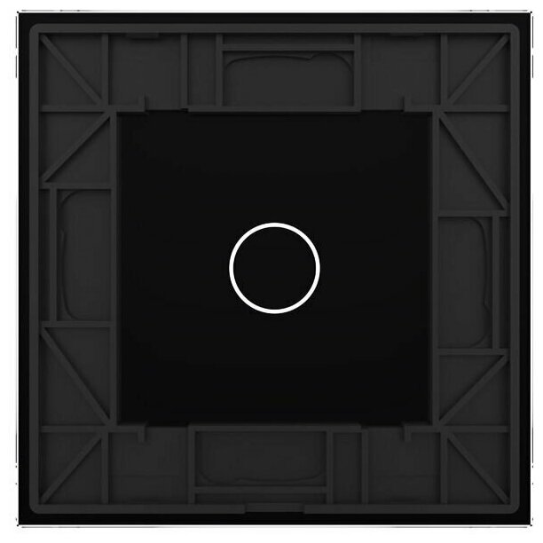 BB-C7-C1-12 Панель для сенсорного выключателя Livolo, 1 клавиша, цвет черный, стекло - фотография № 2