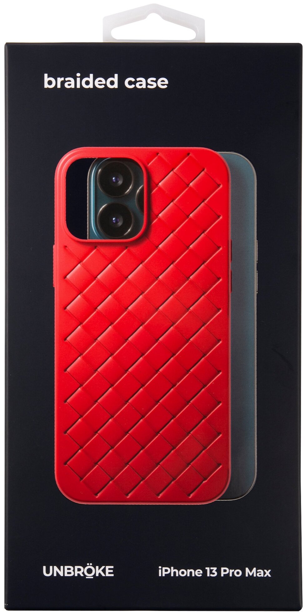 Чехол накладка UNBROKE braided case для iPhone 13 Pro Max, красная - фото №1