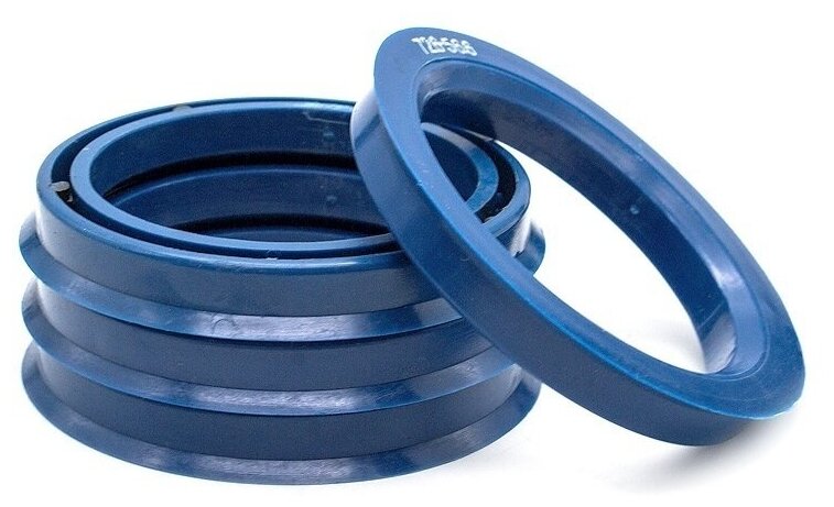 Центровочные кольца для дисков автомобильные проставки колесные высококачественный пластик 726х566 PINK 4 шт