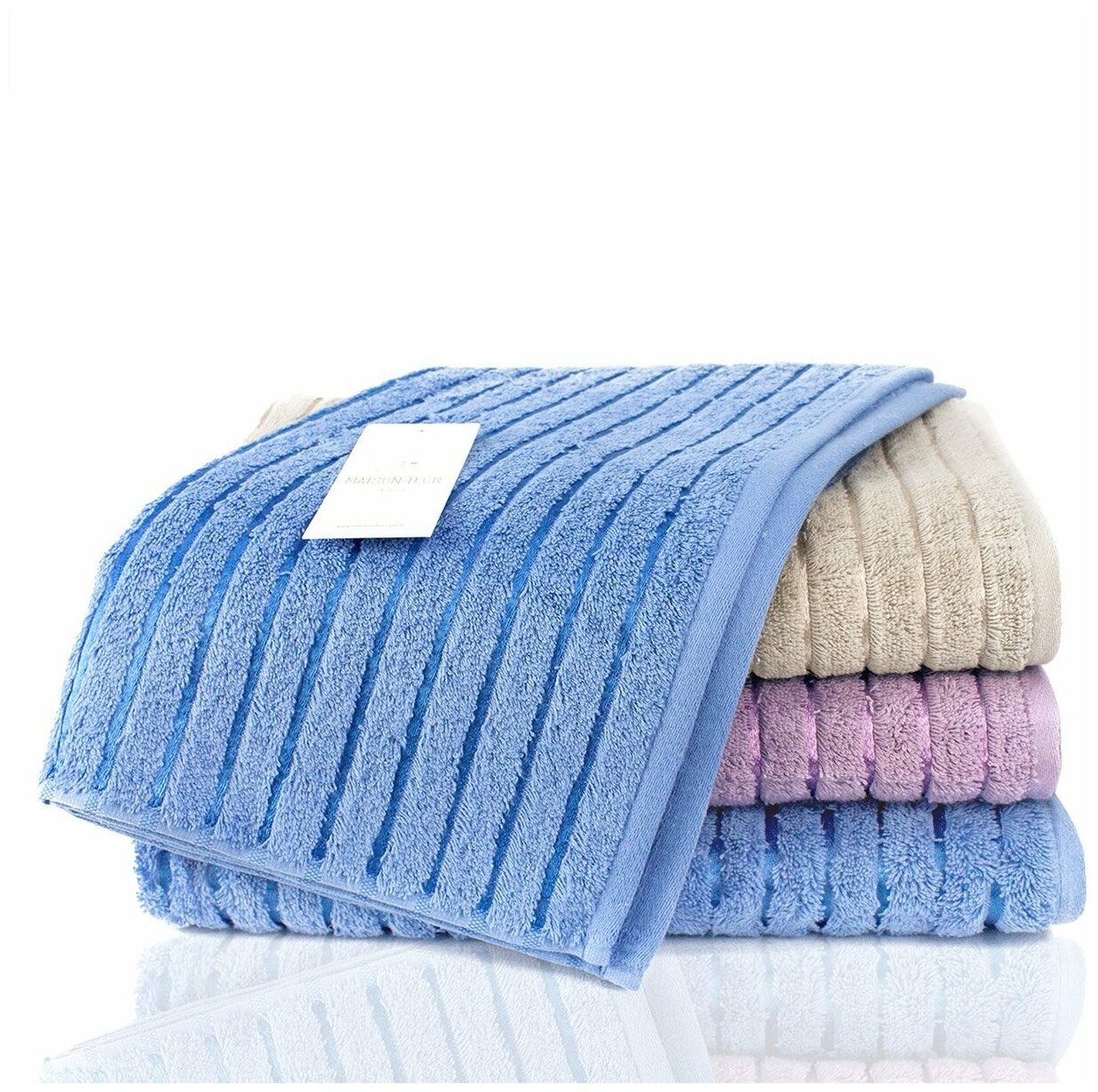 фото Полотенца махровые Floslu Maison dor (белый), Полотенце 85x150